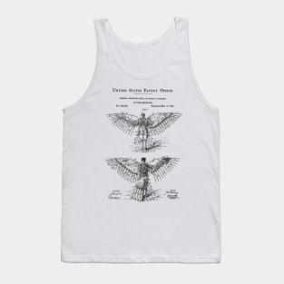 Flying Machine Patent Black Tank Top